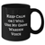 Funny Game Warden Gifts from Men for Game Wardens, Black Coffee Mug - Keep Calm Or I Will Use My Game Warden Voice, Unique Father's Day Presents for Dad - Additional
