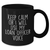 Funny Loan Officer Gifts for Mother's Day - Black Coffee Mug 'Keep Calm Or I Will Use My Loan Officer Voice' from Friends, Coworkers, or Family - Additional