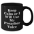 Funny Preacher Gifts for Men - Keep Calm Or I Will Use My Preacher Voice Black Coffee Mug, Father's Day Unique Gifts from Family, Friends, Coworkers - Additional