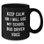 Funny School Bus Driver Gifts for Men - Keep Calm School Bus Driver Voice Black Coffee Mug, Unique Father's Day Unique Gifts from Friends - Additional