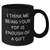 Funny Pop Gifts for Dad - Black Coffee Mug, I Think Me Being Your Pop Is Enough Of A Gift, Father's Day Unique Gifts from Family - Additional