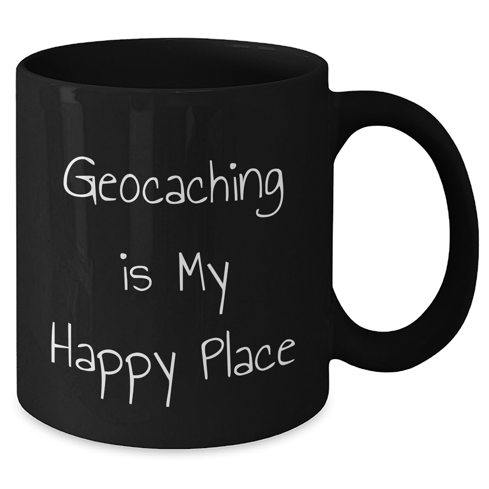 Geocaching Enthusiasts' Delight, Funny Black Coffee Mug for Geocaching Dad, Gifts from Family, Unique Father's Day Unique Gifts for Him - Additional