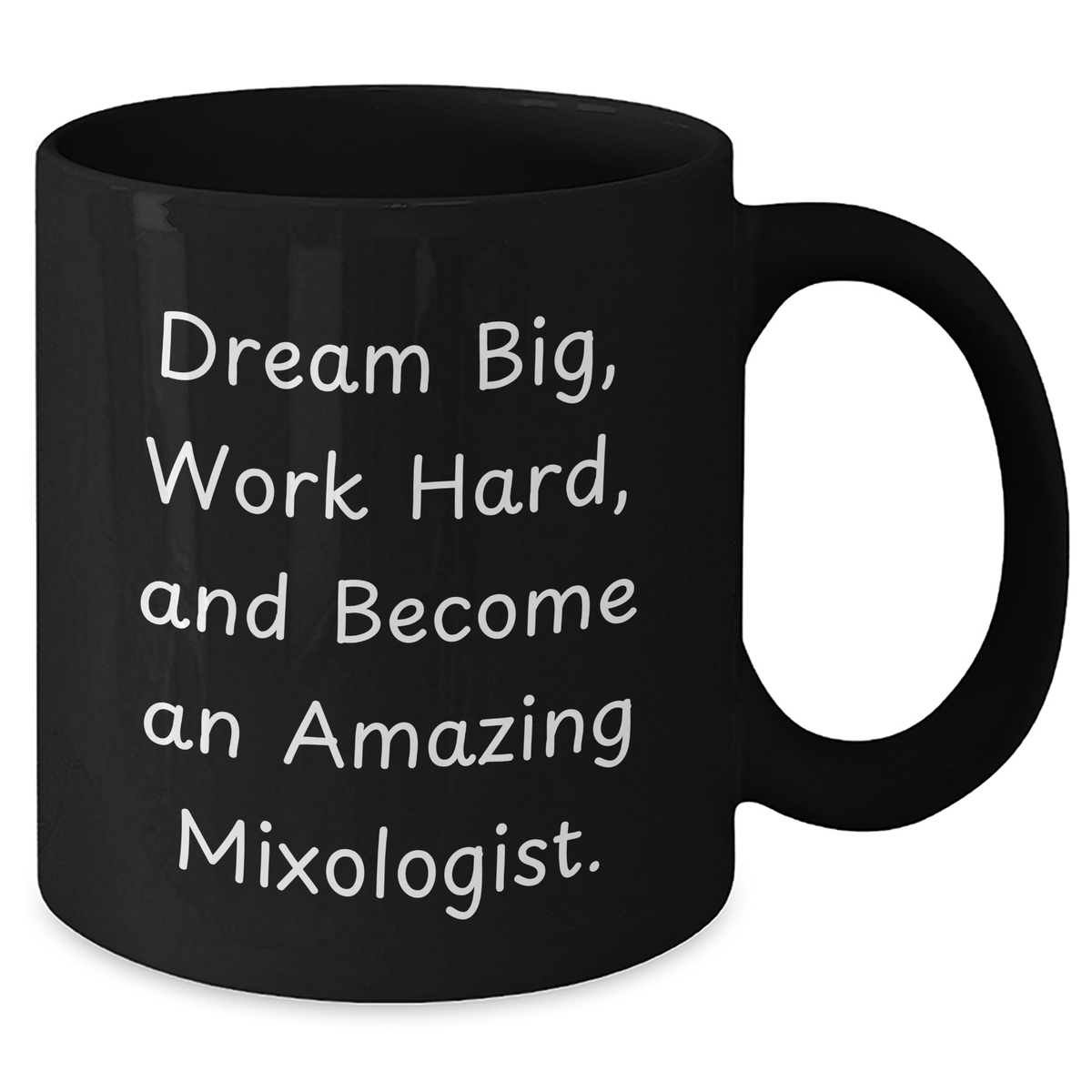 Gifts from Men to Mixologists - Black Coffee Mug with Inspirational Quote - Father's Day Unique Gifts for Him - Additional