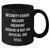 Funny Security Guard Gifts from Men - Black Coffee Mug for Mother's Day, Because Freaking' genius Is Not An Official Job Title., Unique Gifts for Security Guard - Additional