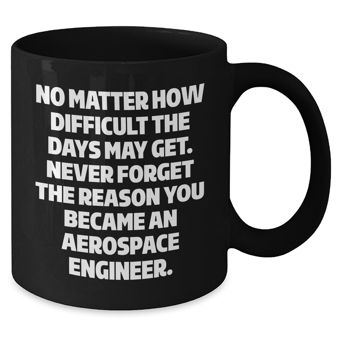 Aerospace Engineer Gifts, Funny Quote Coffee Mug, Black 11oz or 15oz, Gifts from Friends, Gifts for Aerospace Engineer, Mother's Day Unique Gift - Additional