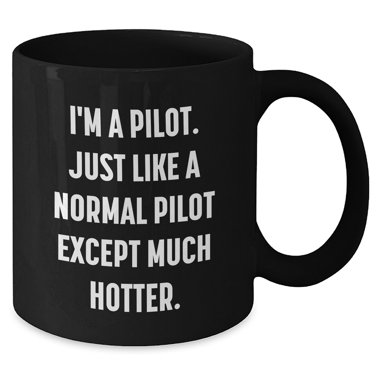 Pilot Gifts from Friends, Funniest Pilot Quotes Black Coffee Mug, Graduation Unique Gifts for Men - Additional