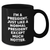 Funny President Quote Black Coffee Mug, Gifts for Him from Friends, Unique Father's Day Unique Gifts, 'I'm A President. Just Like A Normal President Except Much Hotter.' - Additional