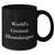 Funny Housekeeper Quotes Gifts from Mom for World's Greatest Housekeeper Black Coffee Mug, 11oz or 15oz, Microwave and Dishwasher Safe - Additional