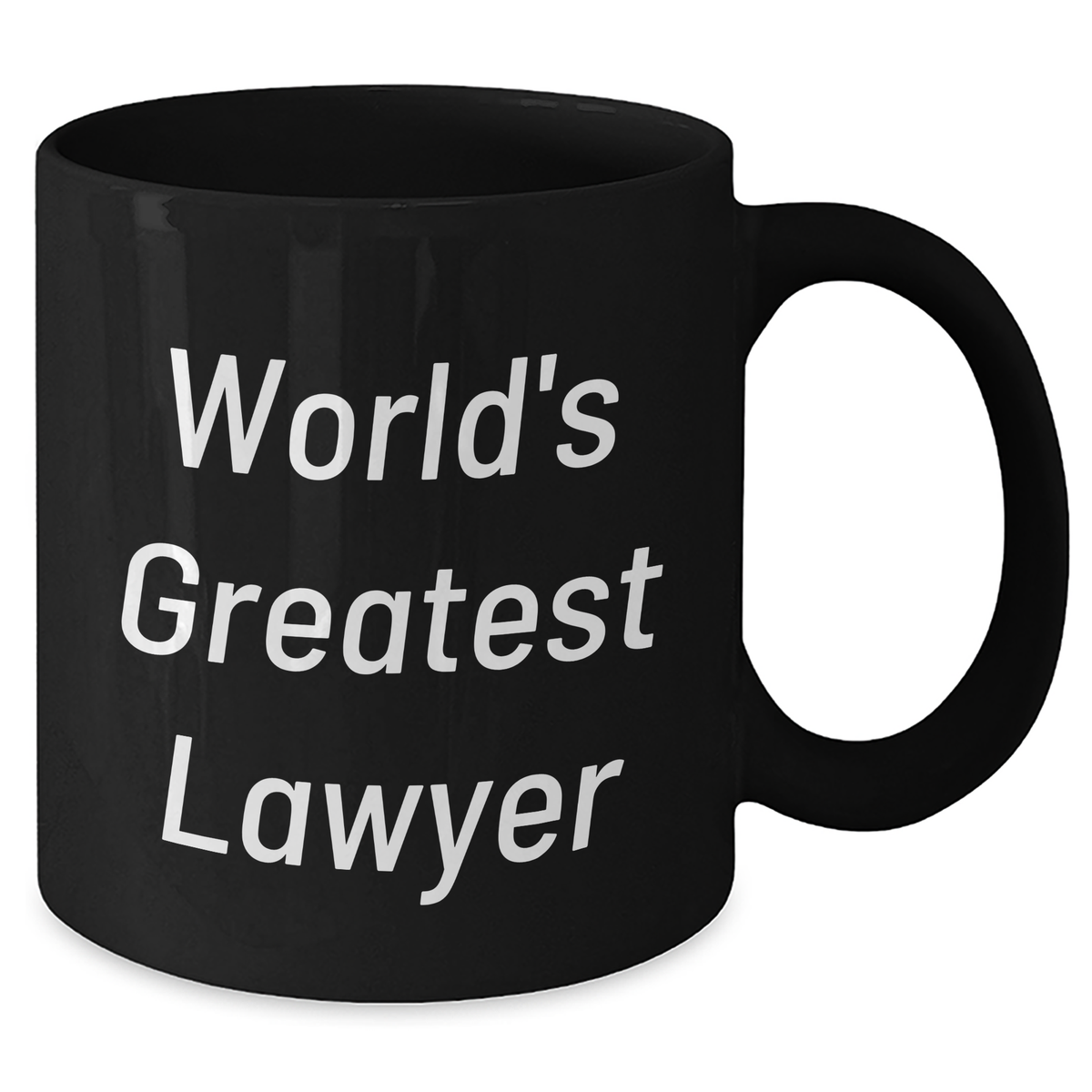 Funny 'World's Greatest Lawyer' Black Coffee Mug, Unique Gifts from Friends for Lawyer on Mother's Day, 11oz or 15oz Ceramic Mug with Microwave and Dishwasher Safe - Additional