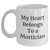Funny Mortician Gifts, My Heart Belongs To A Mortician, White Coffee Mug, Mother's Day Unique Gifts from Family - Main