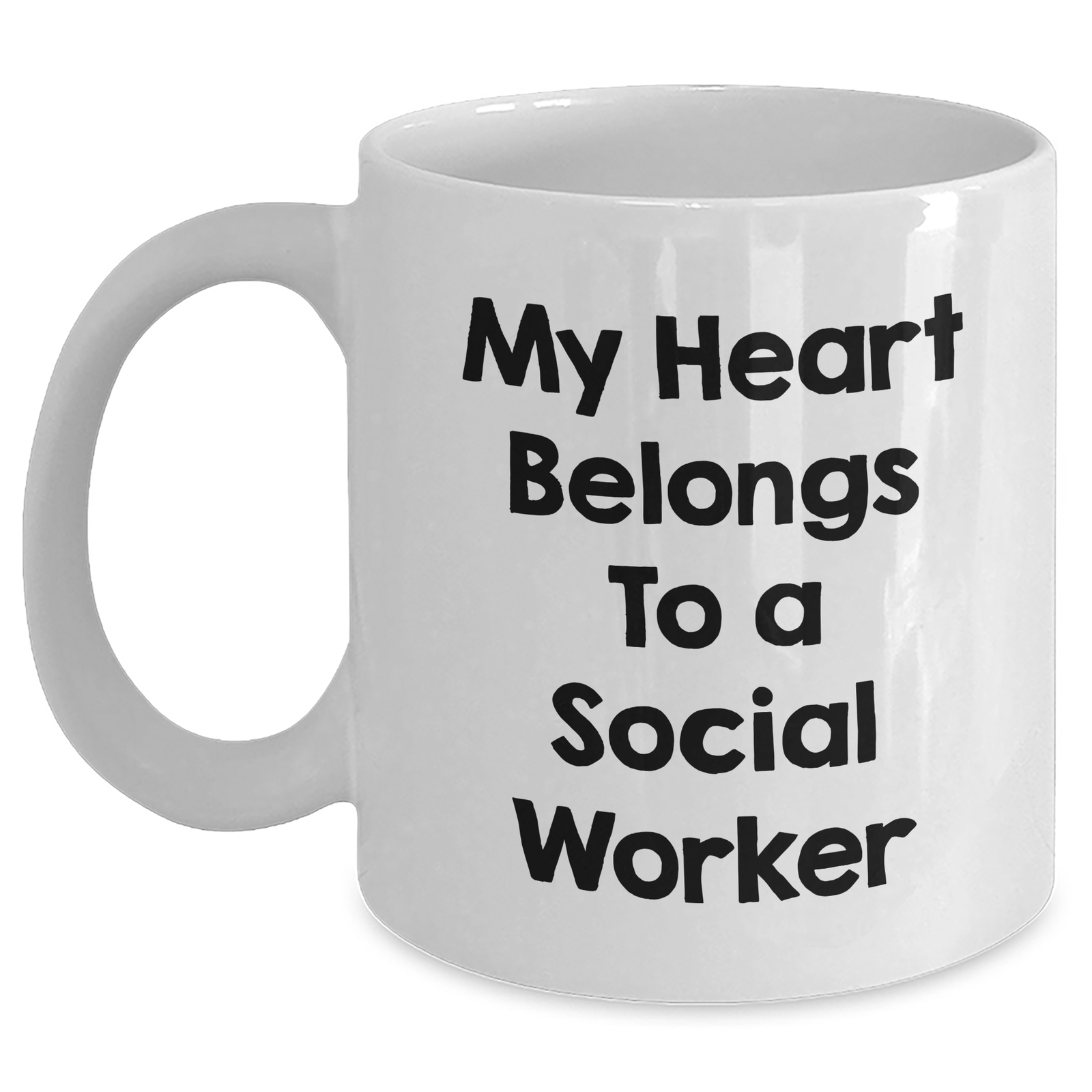 Funny Social Worker Quotes Gifts for Men or Women from Family on Father's Day White Ceramic Coffee Mug - Main