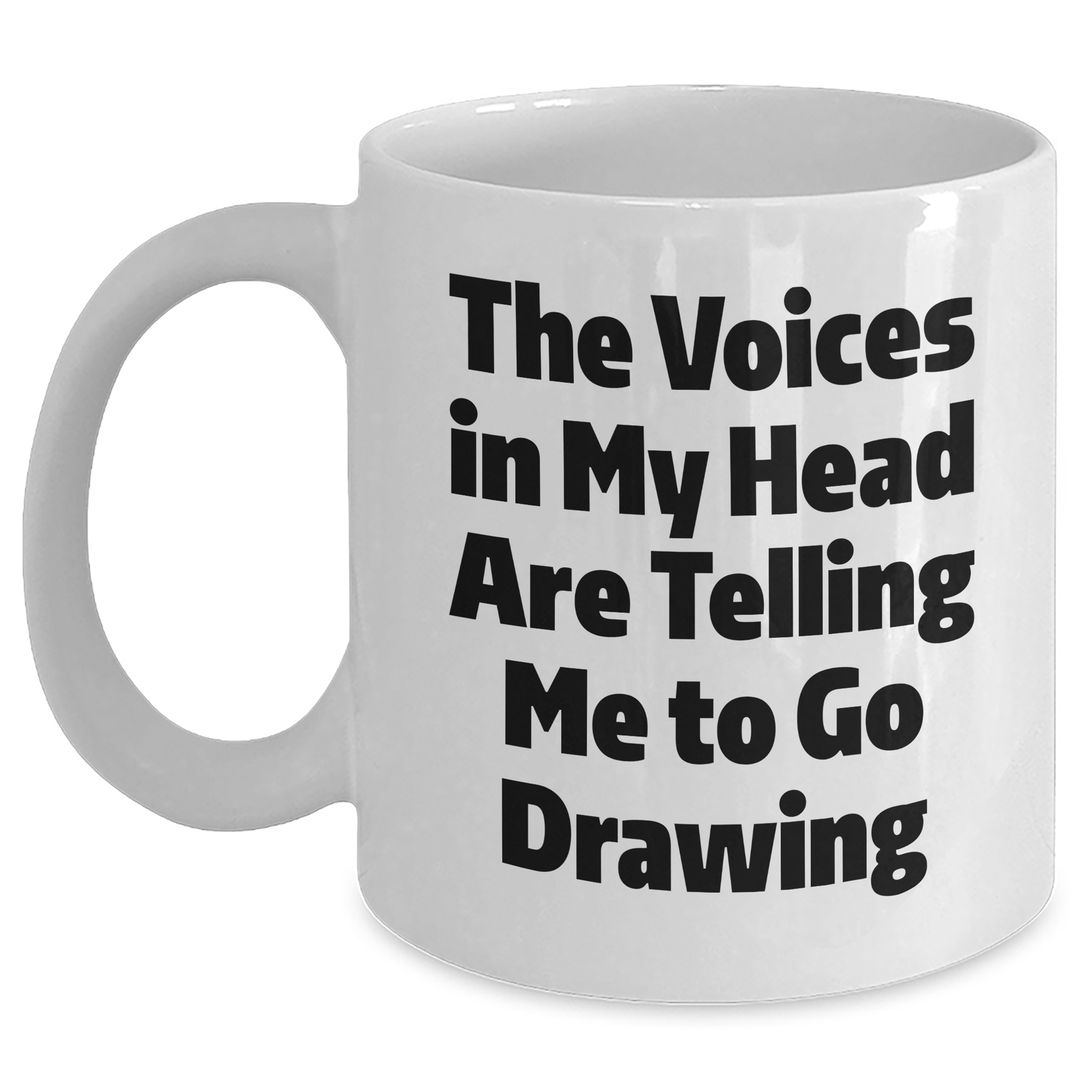Funny Drawing Quotes White Coffee Mug Gifts for Men from Friends on Father's Day - Main