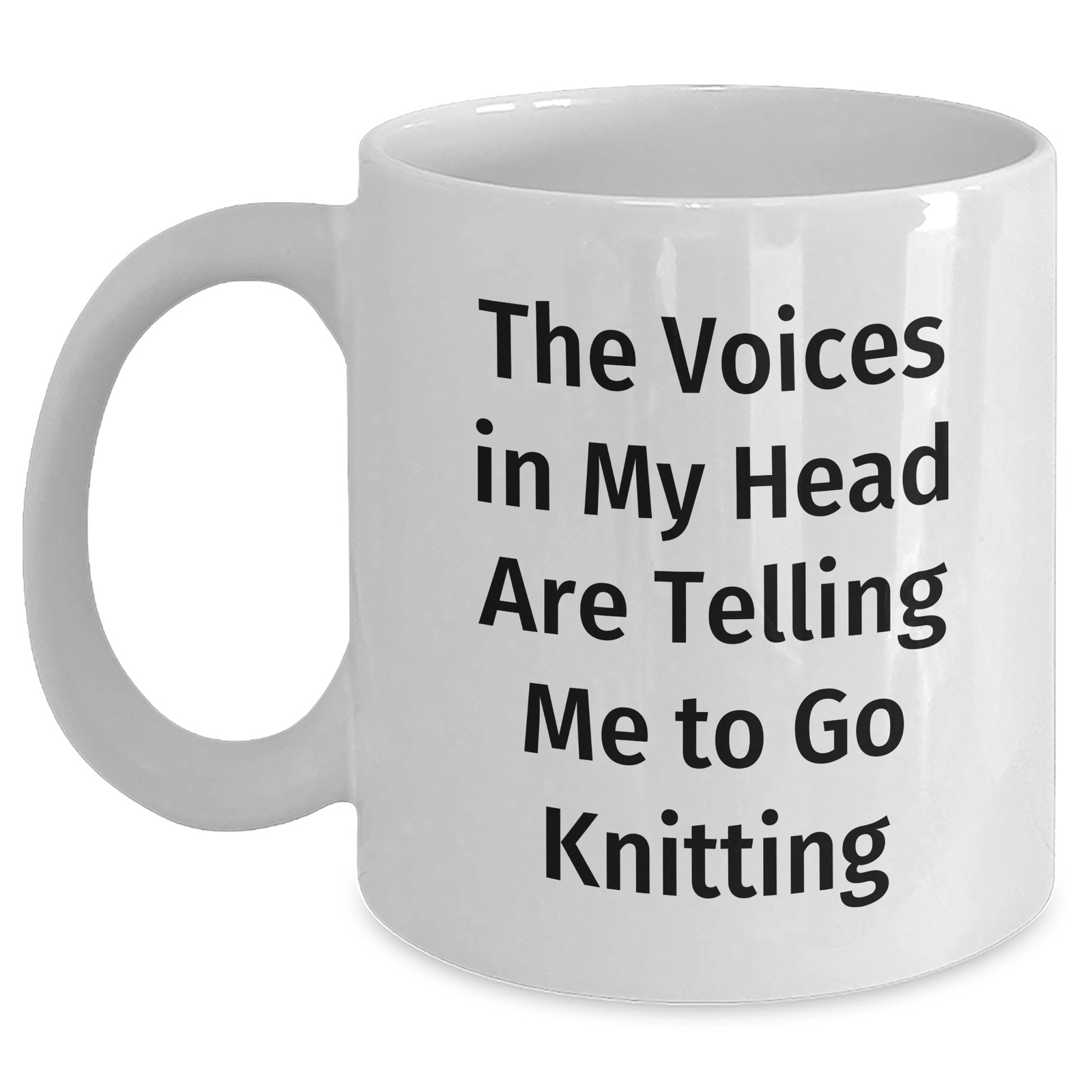 Knitting Humor Gifts from Friends - Funny Quote White Coffee Mug, Perfect Knitting Gifts for Knitting Enthusiasts on Father's Day, Gifts from Men to Knitting Lovers - Main