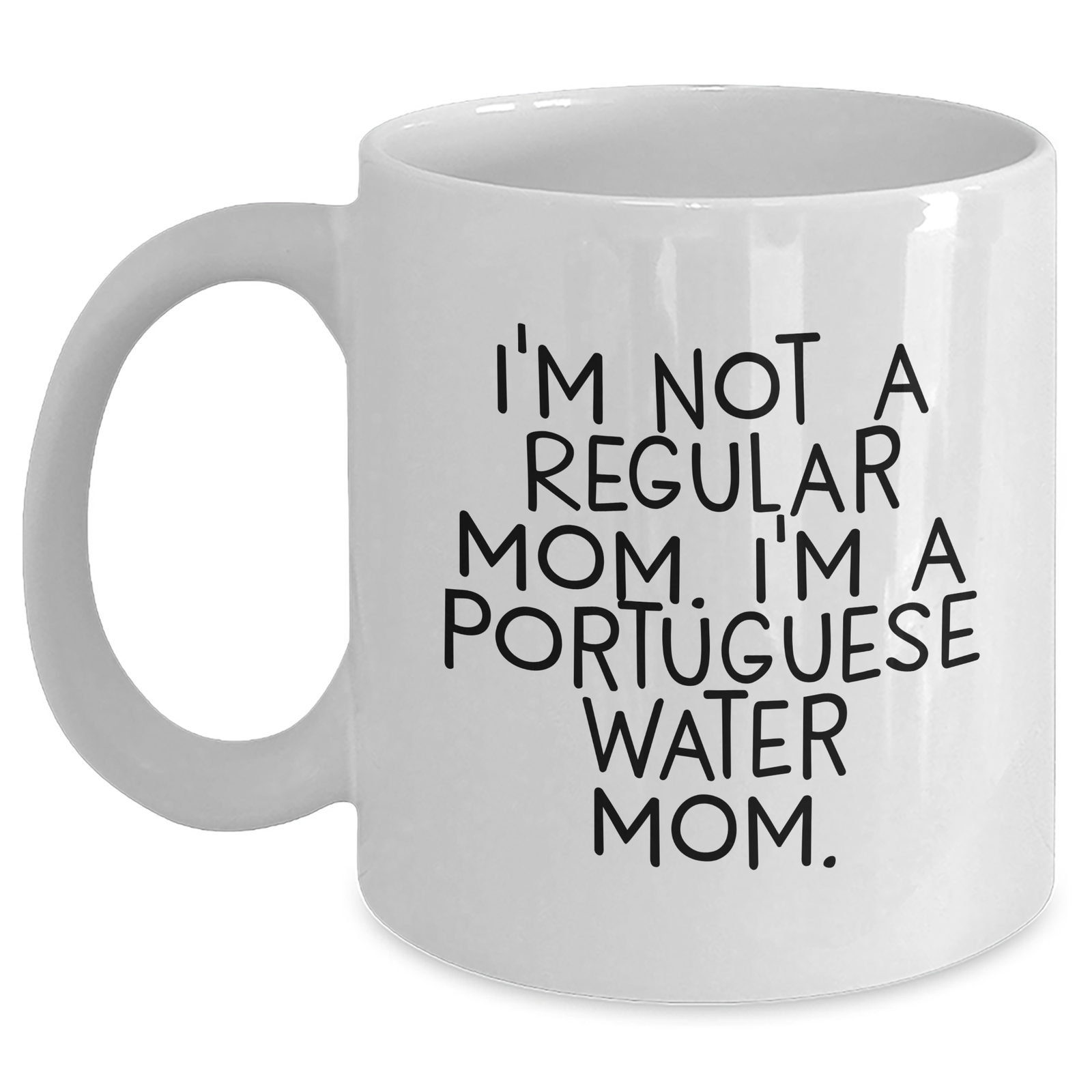 Funny Portuguese Water Dog Mom White Coffee Mug Gifts from Family for Men, Gifts for Portuguese Water Dog, Father's Day Unique Presents - Main