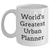 Funny World's Greatest Urban Planner Gifts from Mom on Mother's Day, Unique White Coffee Mug for Her - Main
