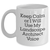 Funny Landscape Architect Gifts for Mom - Keep Calm or I'll Use My Landscape Architect Voice - White Coffee Mug, Gifts from Friends, Unique Mother's Day Unique Gifts for Her - Main