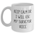 Funny Surveyor Quote White Coffee Mugs, Gifts from Friends for Surveyors on Father's Day, Keep Calm Or I Will Use My Surveyor Voice - Main