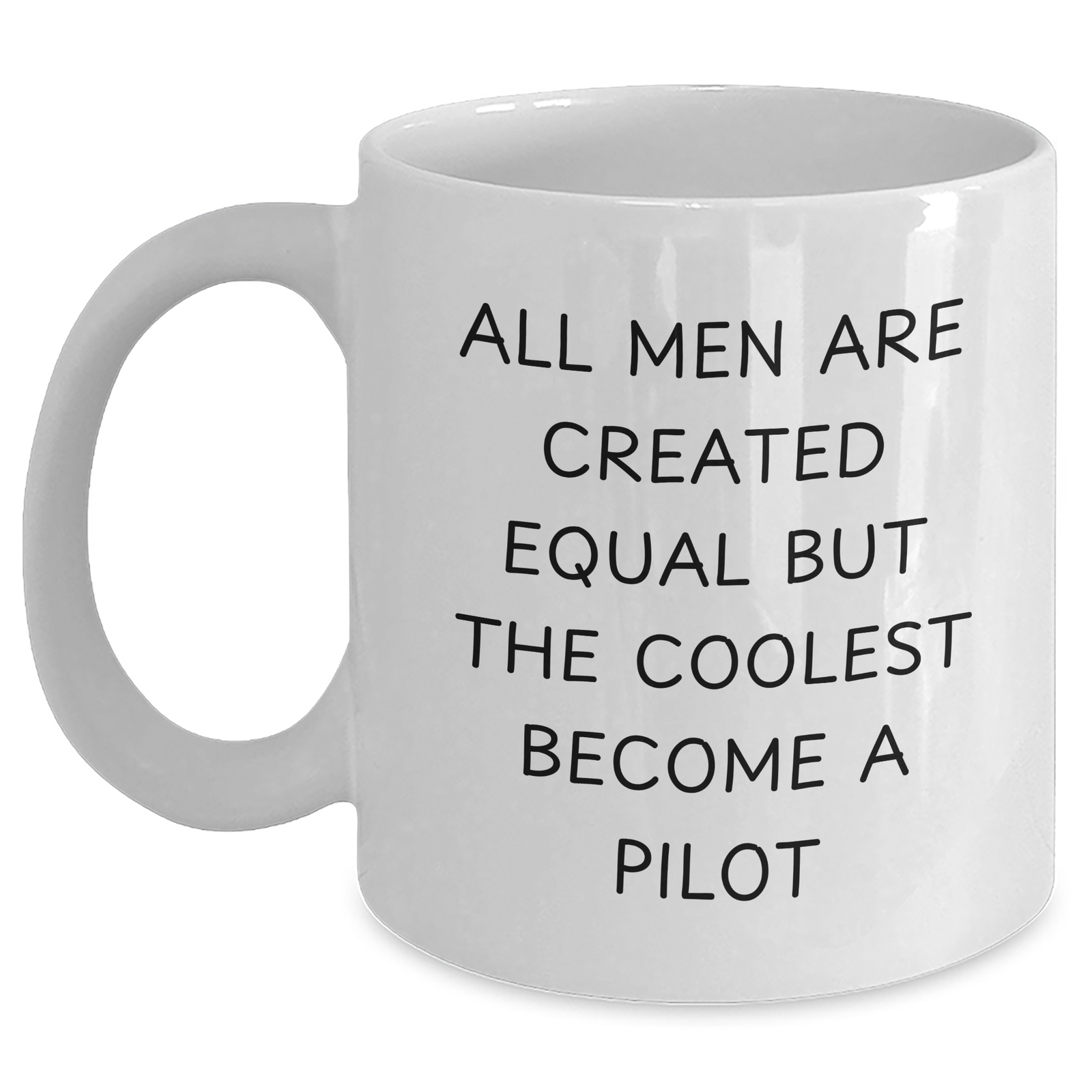 Pilot Gifts from Men, Unique White Coffee Mugs for Pilot Enthusiasts with Funny Quote, Gifts for Mother's Day - Main