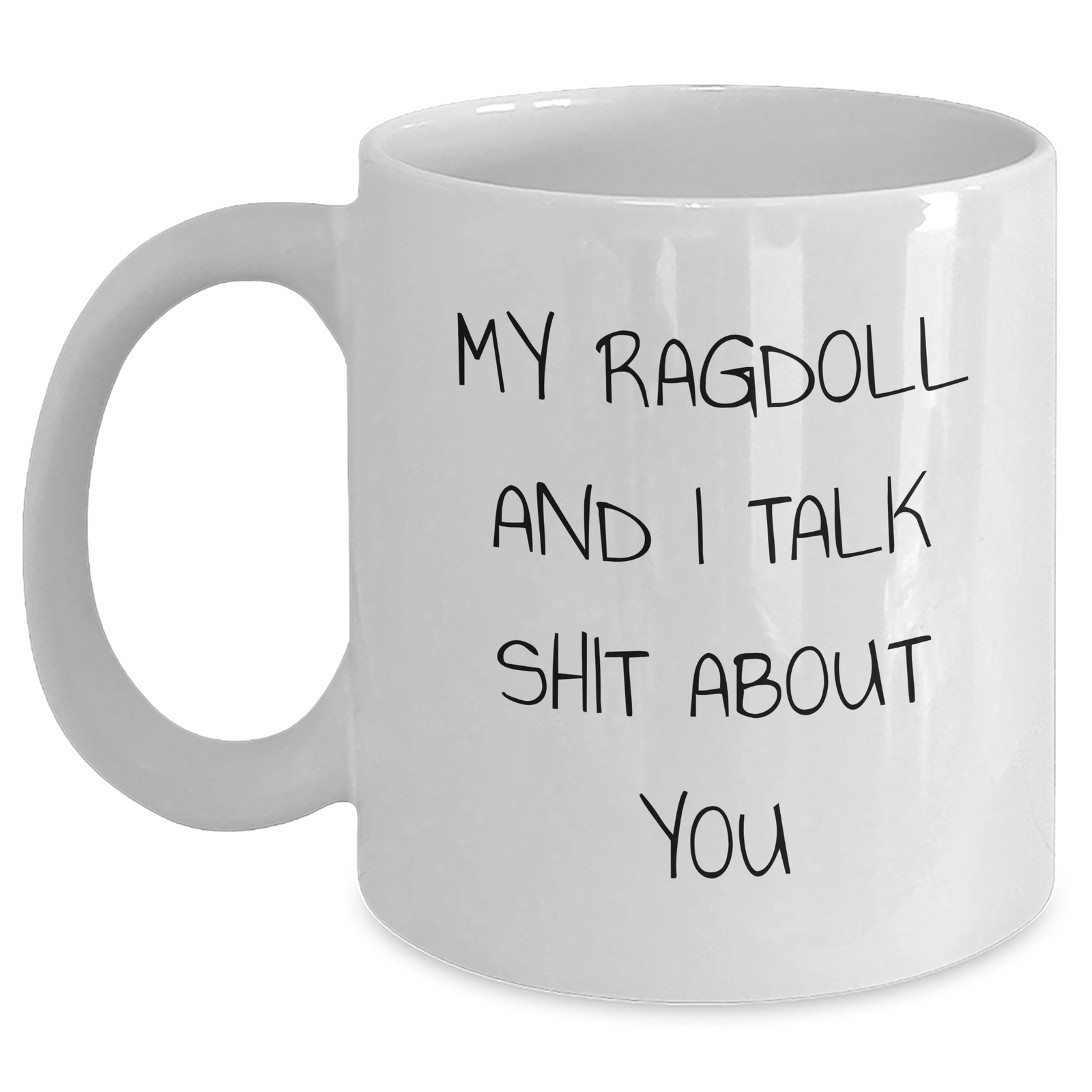 Ragdoll Cat Lovers Funny White Coffee Mug Gifts from Men to Friends for Mother's Day - Main