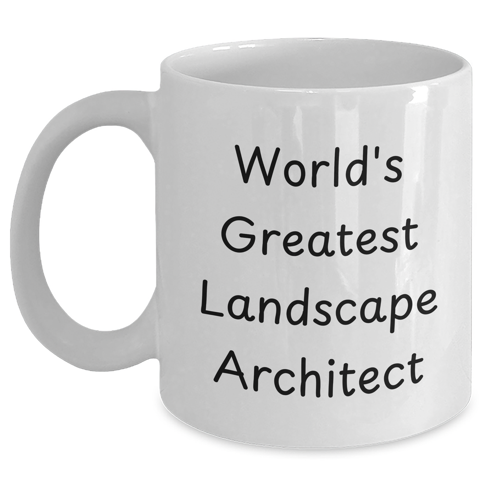 Funny World's Greatest Landscape Architect Gifts for Dad White Coffee Mug - Father's Day Unique - Main