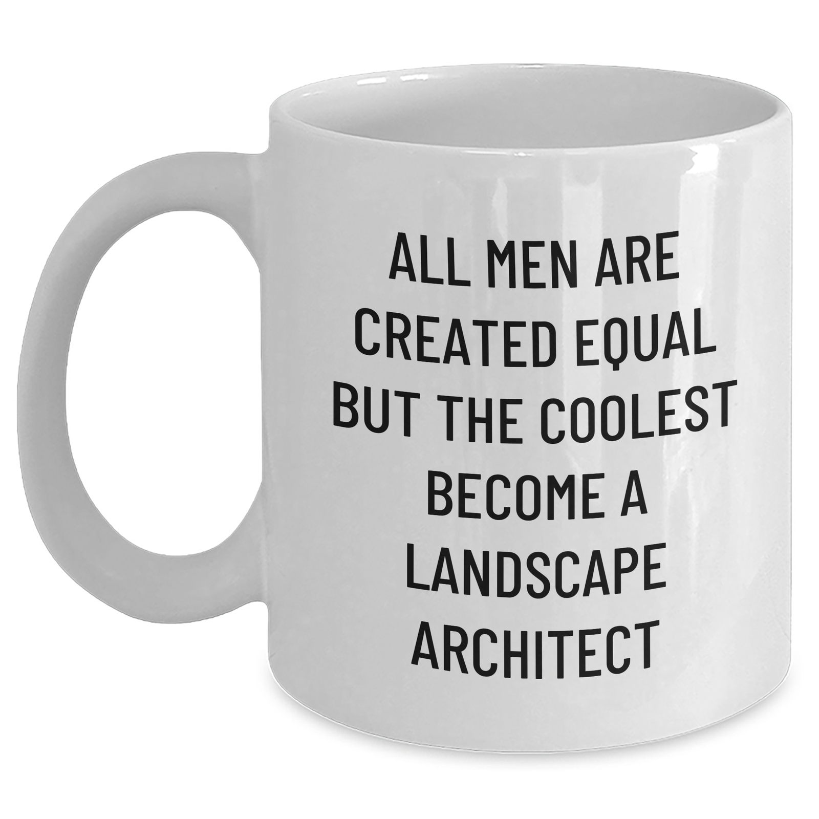 Funny Landscape Architect Gifts for Men Funny Quote White Coffee Mug, Gifts from Friends, Coworkers, or Family for Father's Day - Main