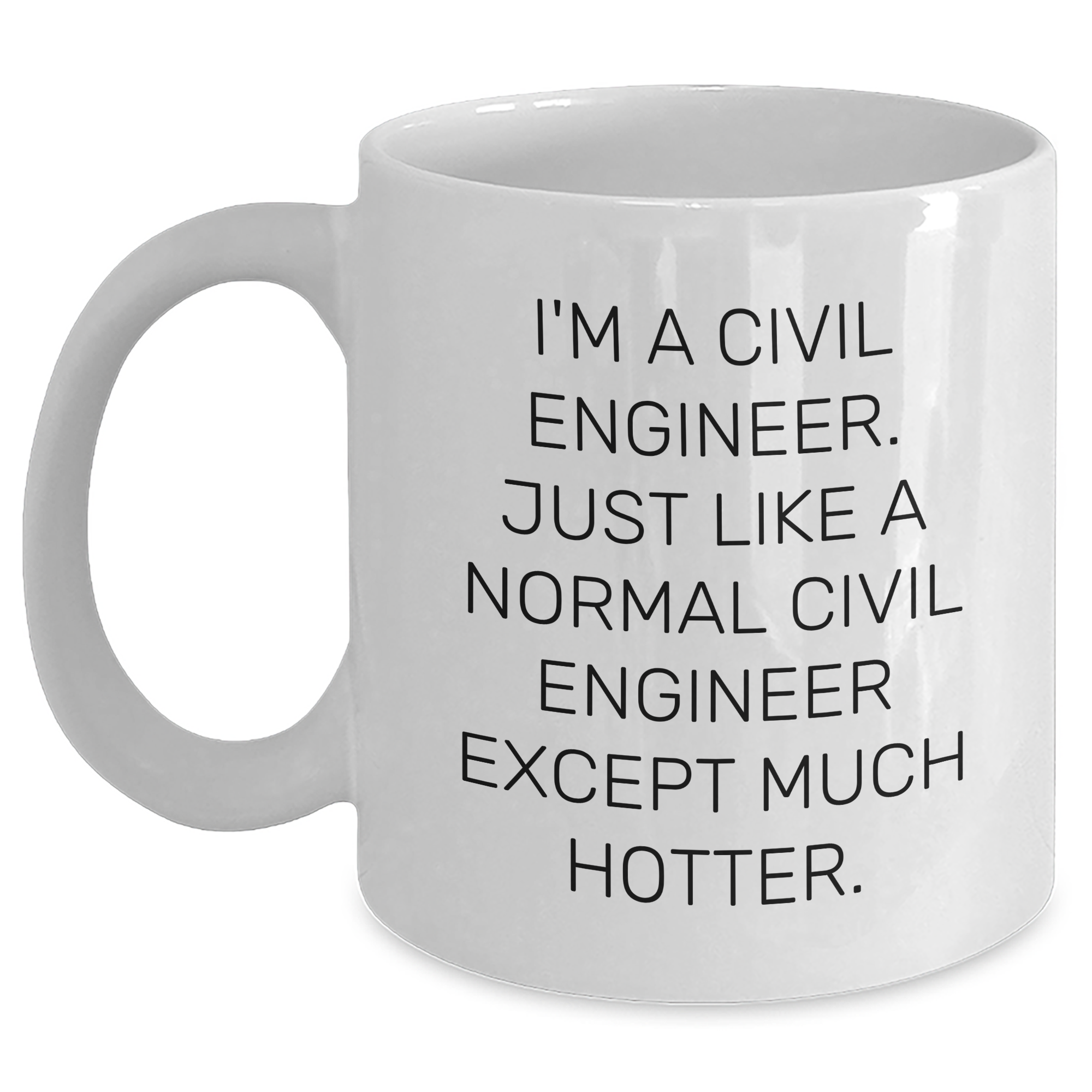Civil Engineer Funny Mugs, Unique Gifts from Dad, Gifts for Mom on Mother's Day, I'm a Civil Engineer, White Coffee Mug, 11oz/15oz, Ceramic, Microwave & Dishwasher Safe - Main