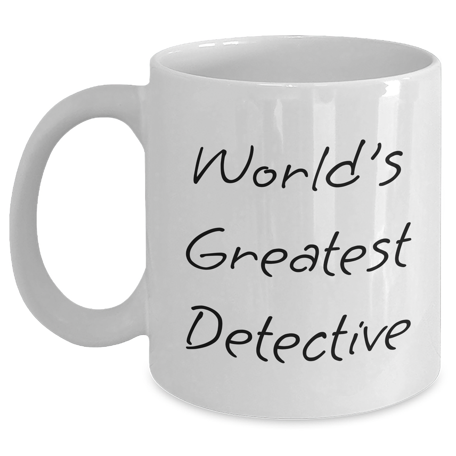Funny World's Greatest Detective White Coffee Mugs for Detective Fans Gifts from Friends on Mother's Day - Main