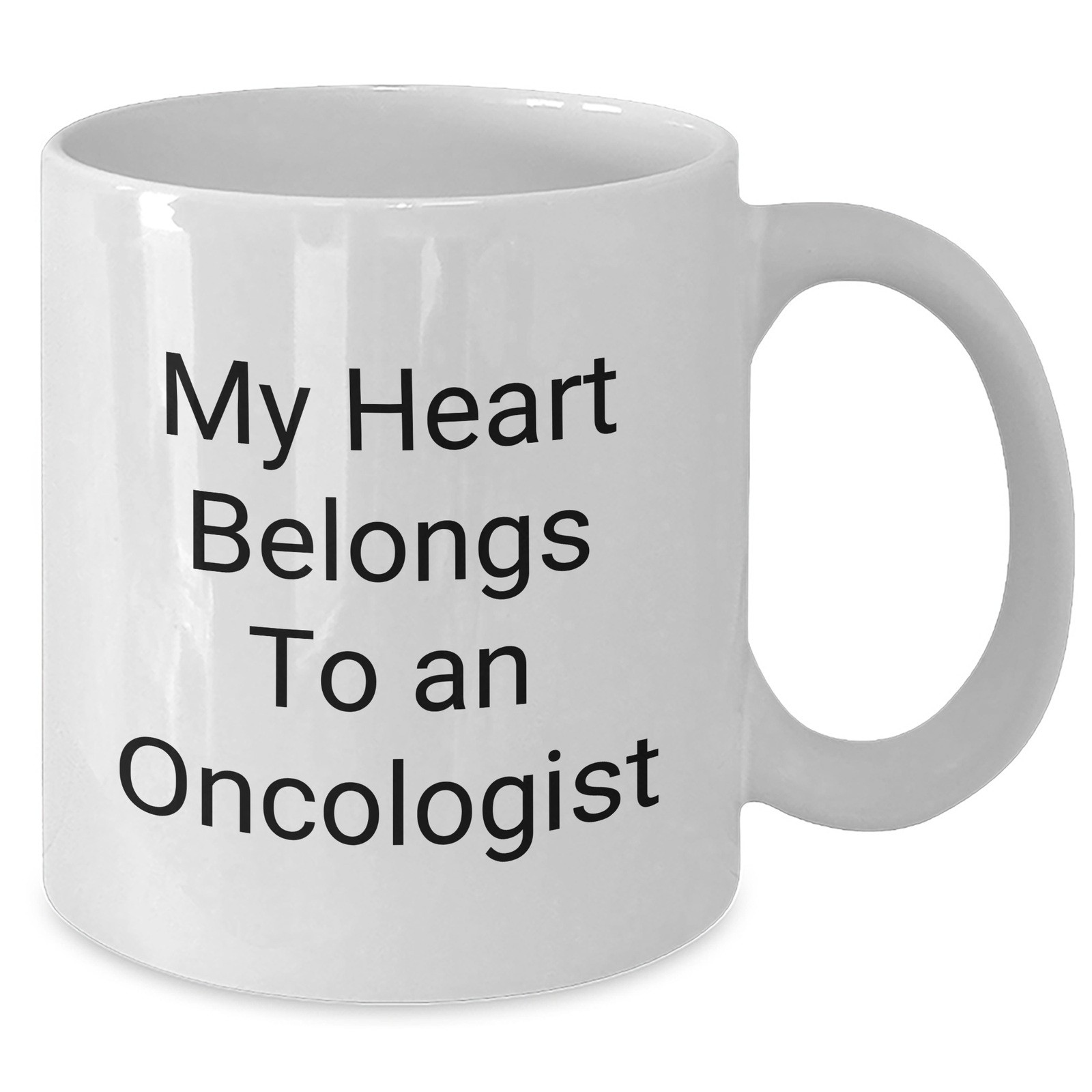 Funny Oncologist Gifts for Him, My Heart Belongs To An Oncologist White Coffee Mug, Perfect for Father's Day Unique Gifts from Family, Friends, or Coworkers to Oncologist Men - Additional