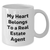 Funny Real Estate Agent Gifts from Men to My Heart Belongs To A Real Estate Agent on Father's Day Unique Gifts for Real Estate Agents White Coffee Mug - Additional