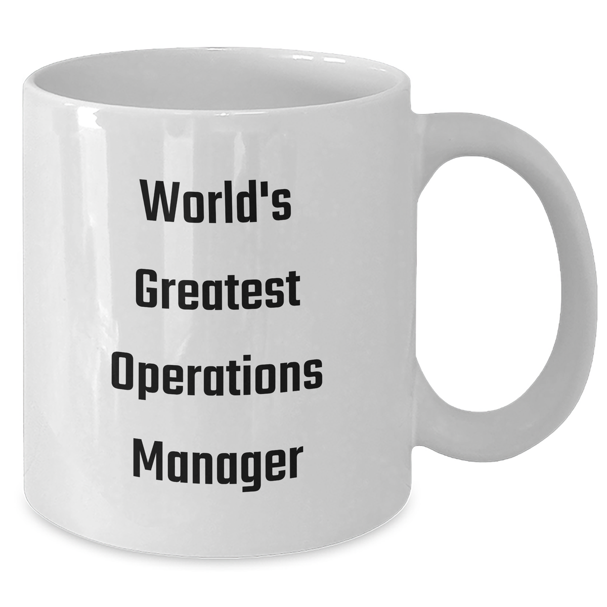 Funny World's Greatest Operations Manager Gifts from Mom - White Coffee Mug for Operations Manager, Perfect for Mother's Day - Additional