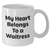 Funny Waitress Gifts from Dad to Men, Unique White Coffee Mug for Father's Day with Inspirational Quote 'My Heart Belongs To A Waitress', Gifts for Waitress Lovers - Additional