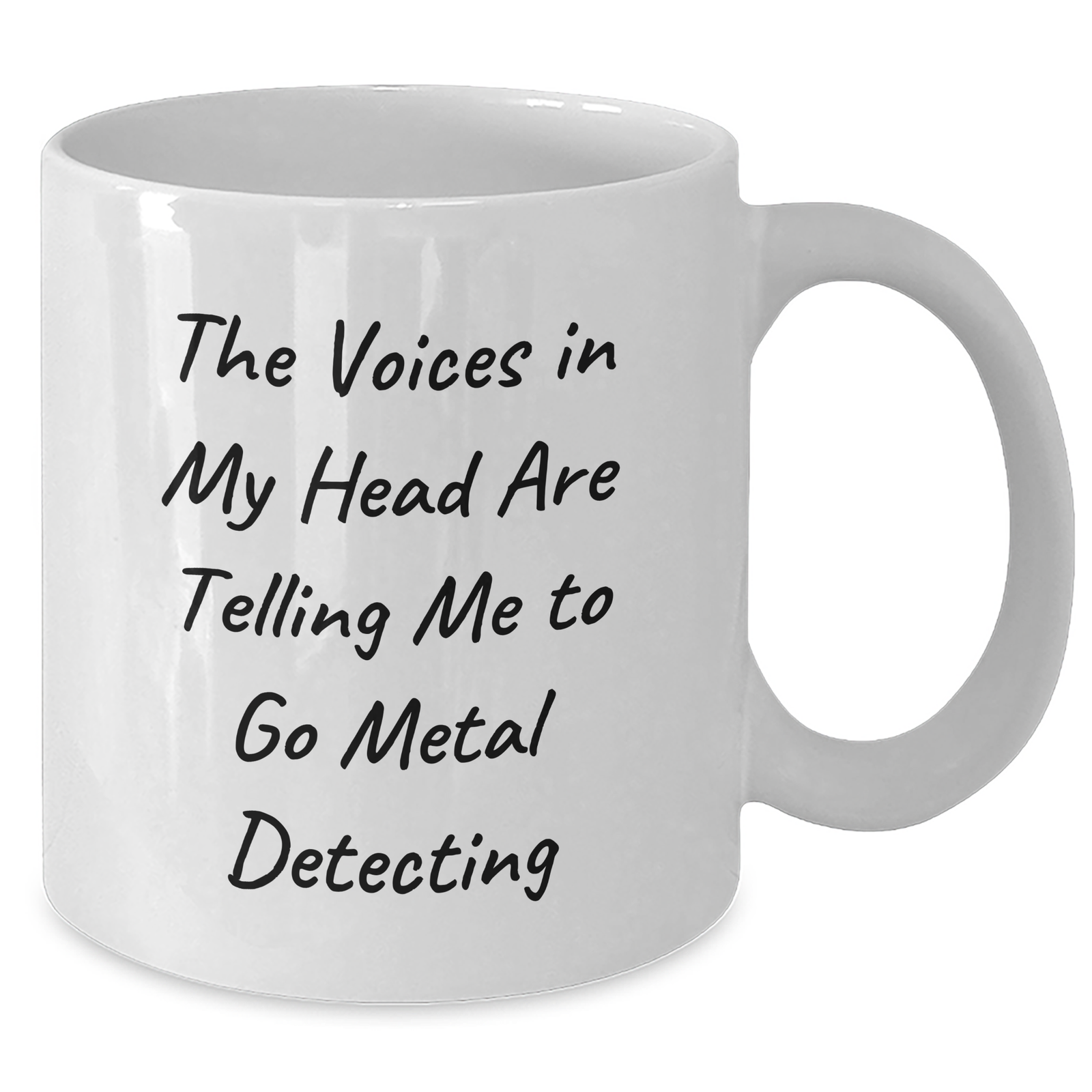 Funny Metal Detecting Gifts for Men from Friends and Family - White Coffee Mug for Father's Day - Additional