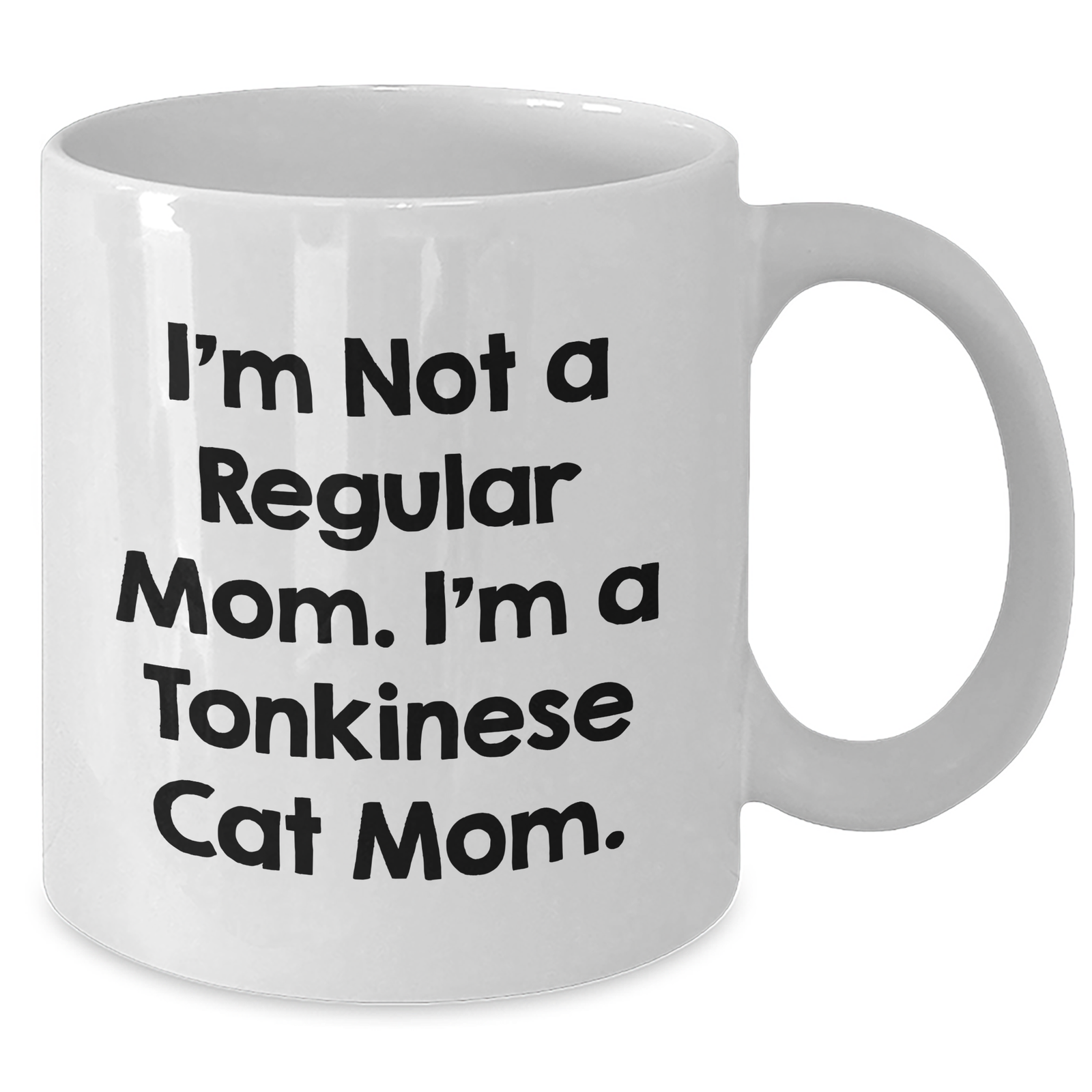 Funny Tonkinese Cat Mom Gifts from Dad to Men, Unique White Coffee Mug for Father's Day - Additional