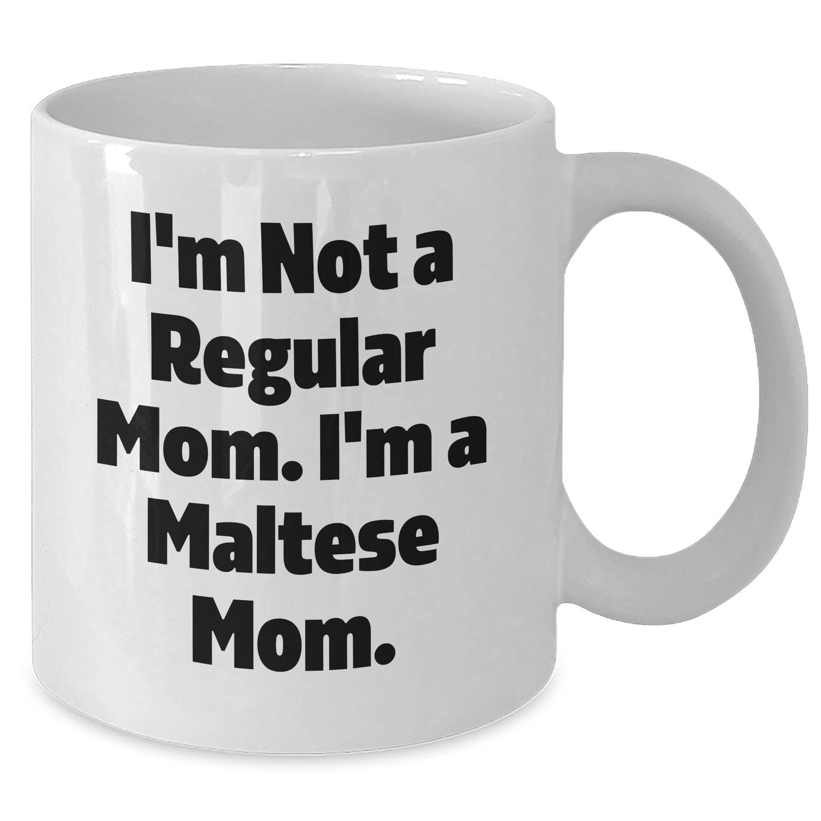 Maltese Dog Mom Funny Quote Gifts from Family for Dad, White Coffee Mug for Father's Day, Unique Maltese Dog Lover Gift Ideas - Additional