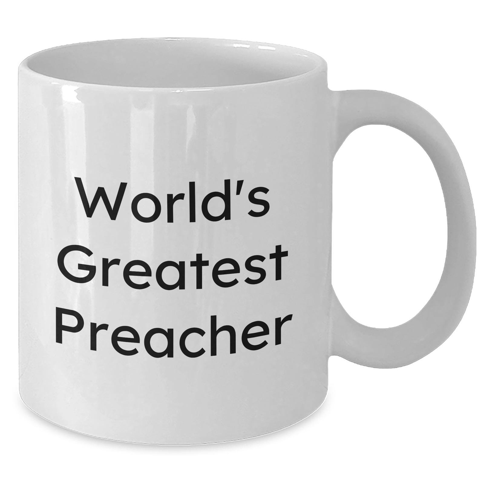 Funny Preacher Gifts, 'World's Greatest Preacher' White Coffee Mug, 11oz or 15oz, Father's Day Unique Gifts from Friends to Men - Additional
