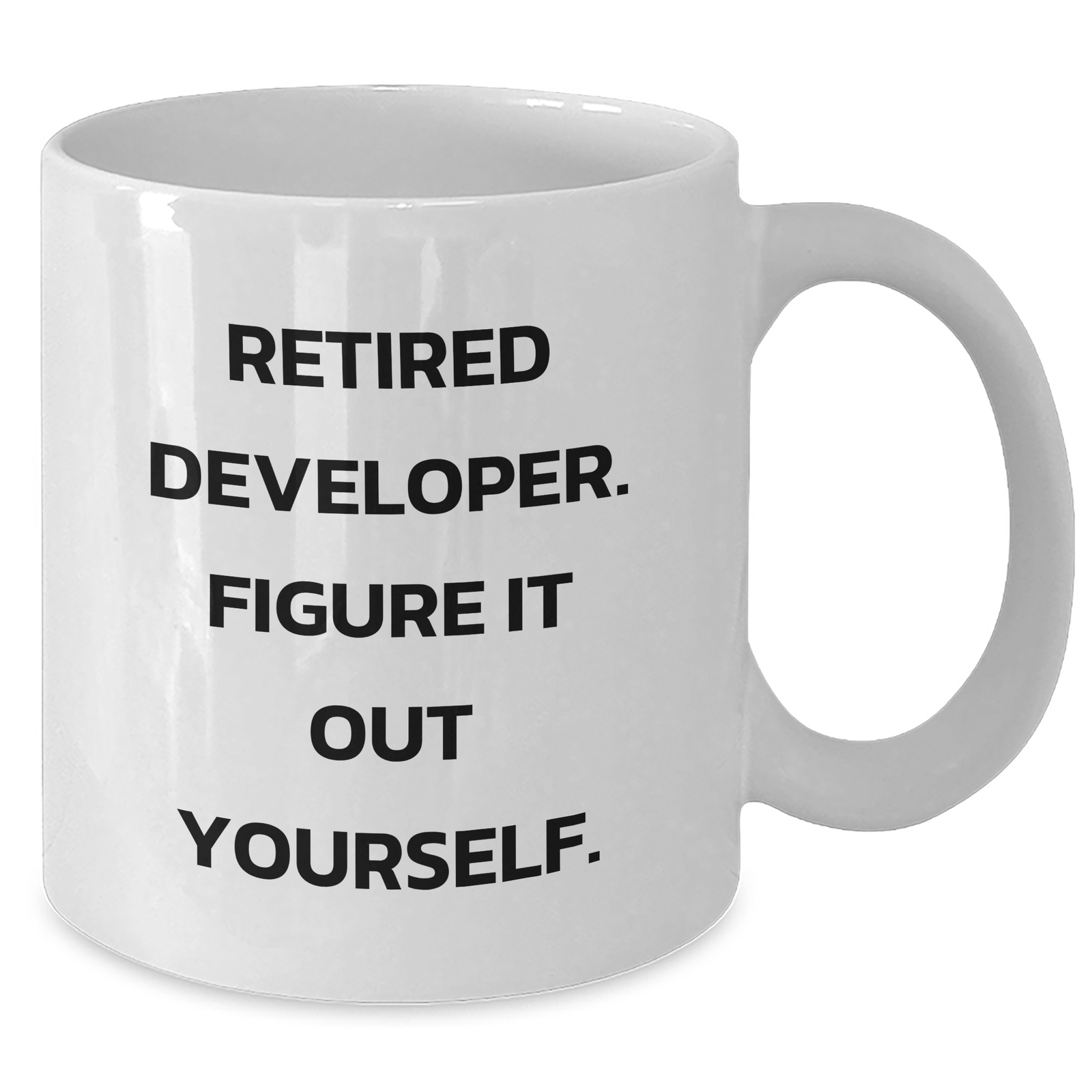 Funny Developer Gifts, Inspirational Quote White Coffee Mug, White, 11oz or 15oz, Gifts from Men to Developer, Perfect for Father's Day - Additional