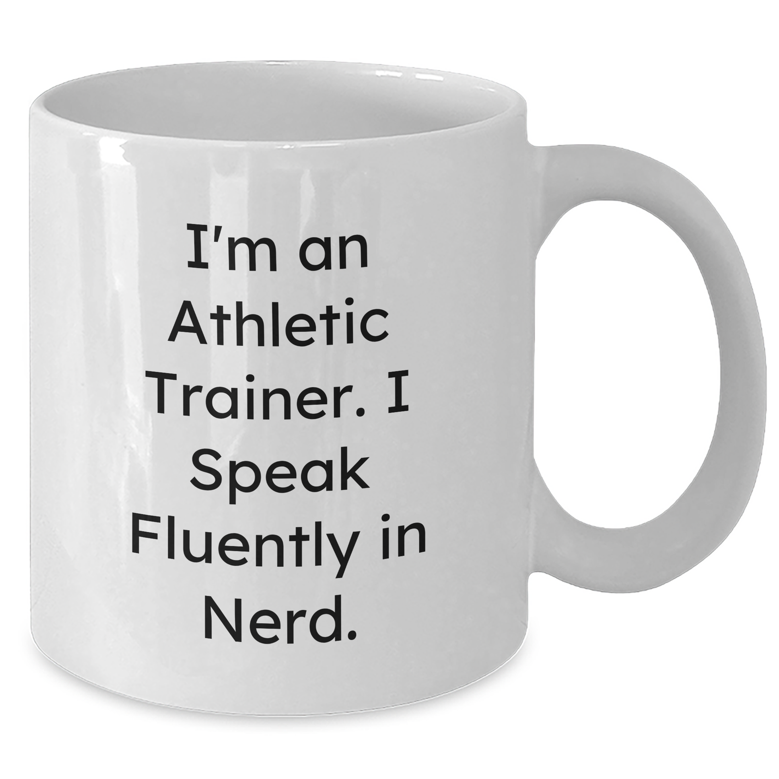 Athletic Trainer Gifts from Men, Funny Mug for Dad's geniusiness, White Coffee Mug for Father's Day, 'I Speak Fluently In genius', Unique - Additional