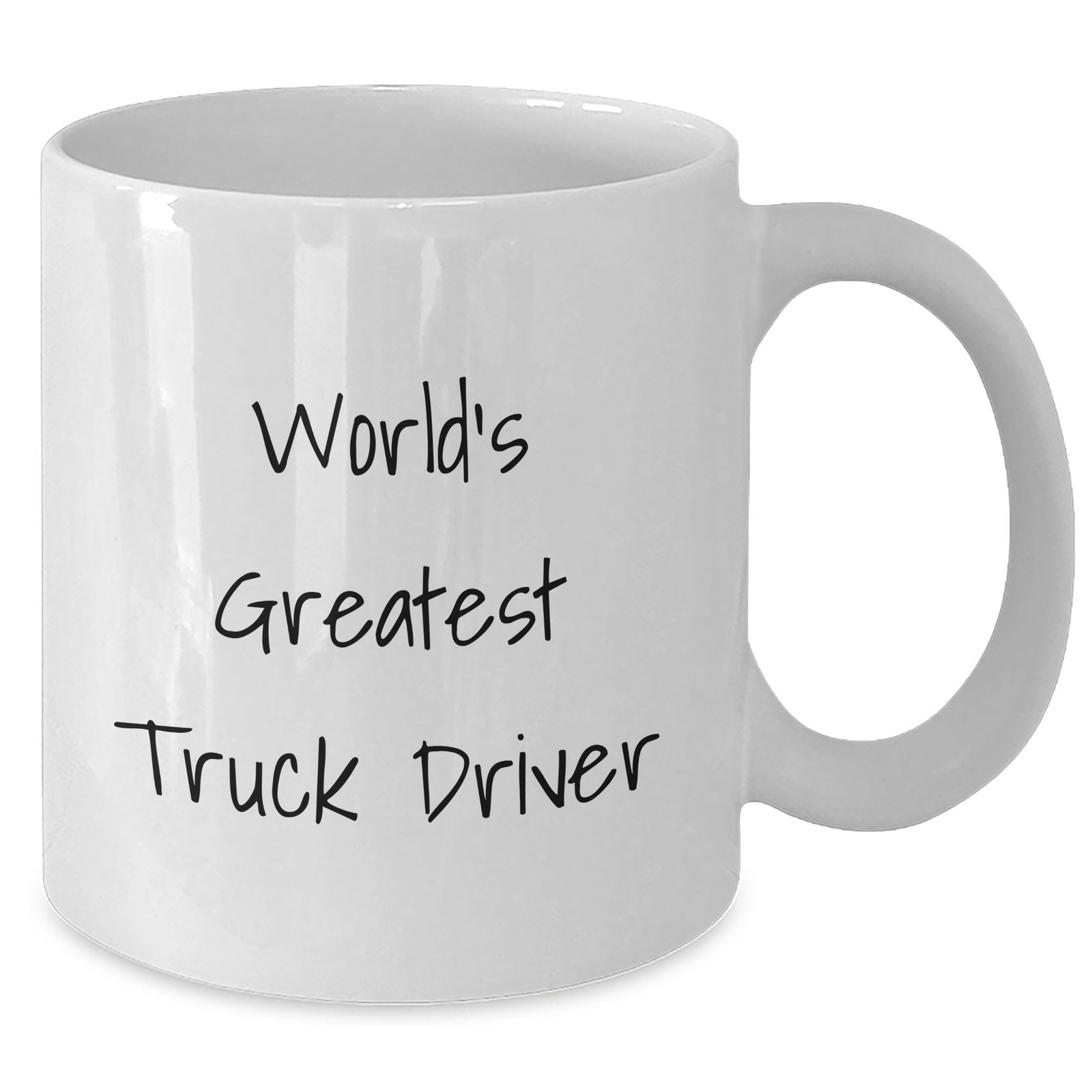 Funny Truck Driver Gifts for Him, 'World's Greatest' White Coffee Mug, 11oz or 15oz, Father's Day Unique Gifts from Family, Friends, or Coworkers - Additional