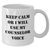 Counselor Gifts from Friends, Funny White Coffee Mug with Keep Calm or I'll Use My Counselor Voice, Ideal Gift for Father's Day - Additional