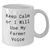 Funny Farmer White Coffee Mug, Gifts from Men to Women, Friends, Family, Keep Calm or I Will Use My Farmer Voice, Mother's Day Unique Gifts - Additional