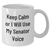 Senator Gifts: Keep Calm Or I Will Use My Senator Voice Funny White Coffee Mug for Senator, Mother's Day Unique Gifts from Friends to Family - Additional