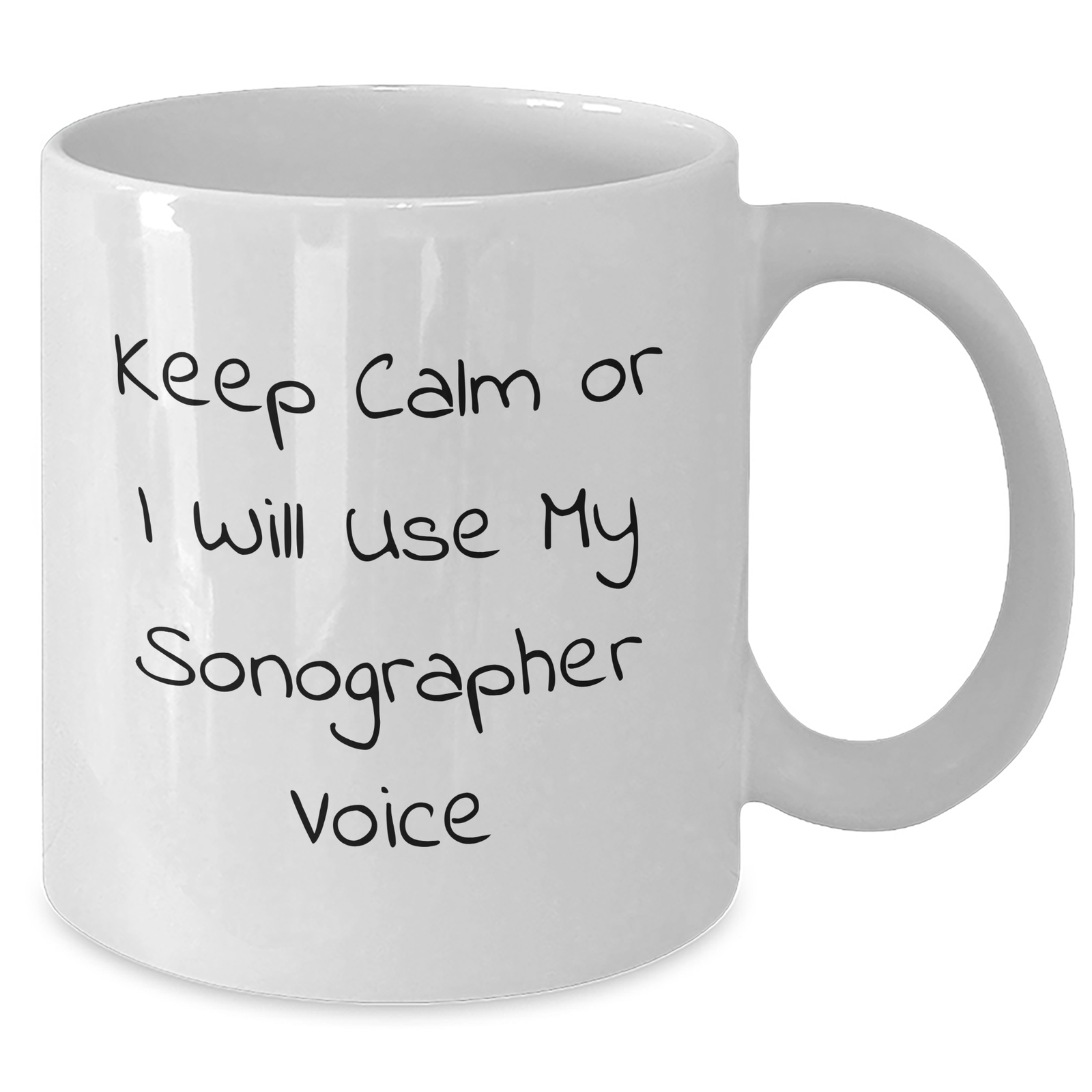 Sonographer Humor Gifts from Friends for Father's Day Unique White Coffee Mug - Additional