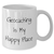 Geocaching Enthusiast's Happy Place, Funny Quote White Coffee Mug, Gifts from Men, Women, or Friends for Geocaching Dad on Father's Day - White 11oz or 15oz - Additional