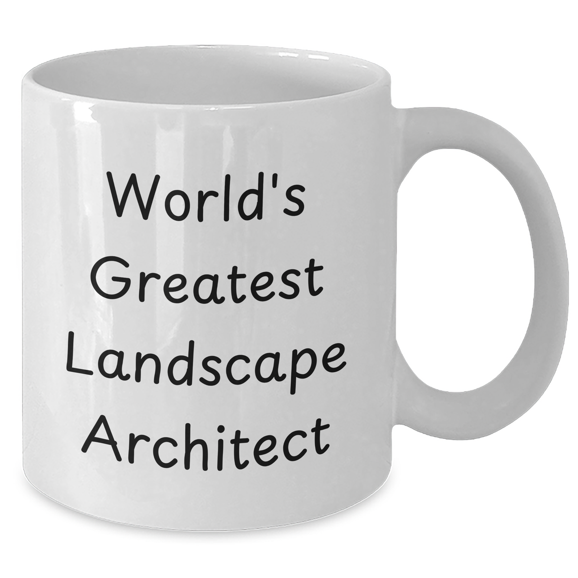 Funny World's Greatest Landscape Architect Gifts for Dad White Coffee Mug - Father's Day Unique - Additional