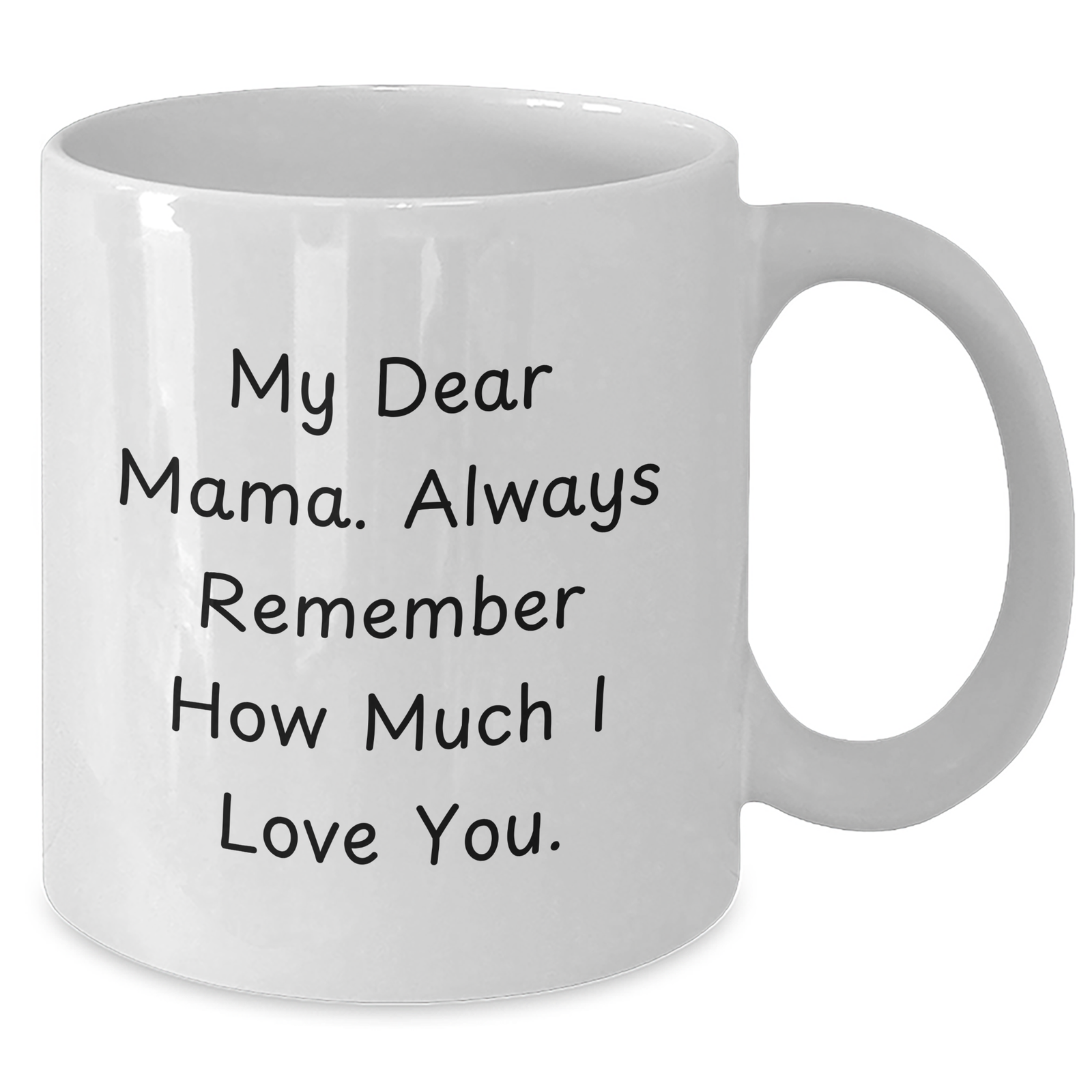Mom's Love, Always Remembered Funny White Coffee Mug Gifts for Mama from Family - Additional