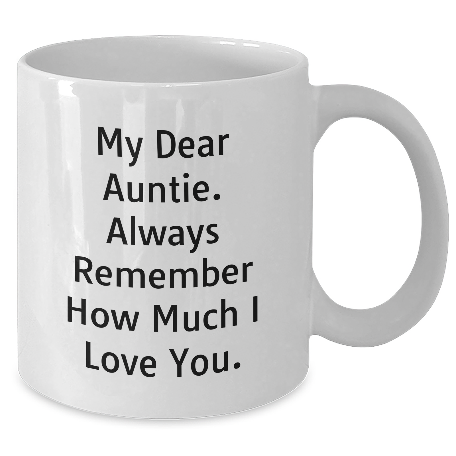Auntie Love Gifts from Family, Inspirational Quote Coffee Mug for Auntie, White 11oz/15oz, Perfect Father's Day Unique Gift for Auntie - Additional