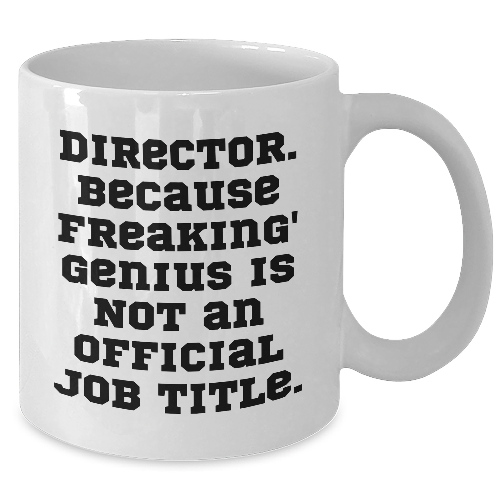 Director's Sense of Humor White Coffee Mug, Funny Quote Gifts from Friends, Gifts for Director on Mother's Day - Additional