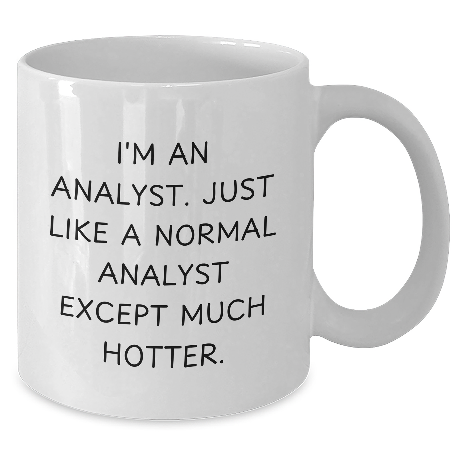 Laughter in the Cubicle, Funny Analyst White Coffee Mug, Gifts from Men for Father's Day - Additional