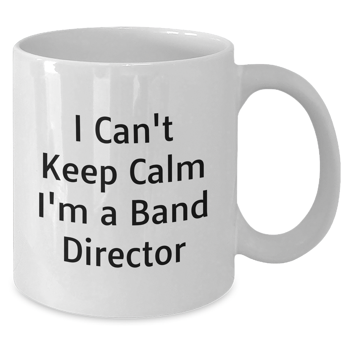 Funny Band Director Gifts from Friends for Dad's I Can't Keep Calm I'm A Band Director White Coffee Mugs, Unique Father's Day Unique Gifts for Men - Additional