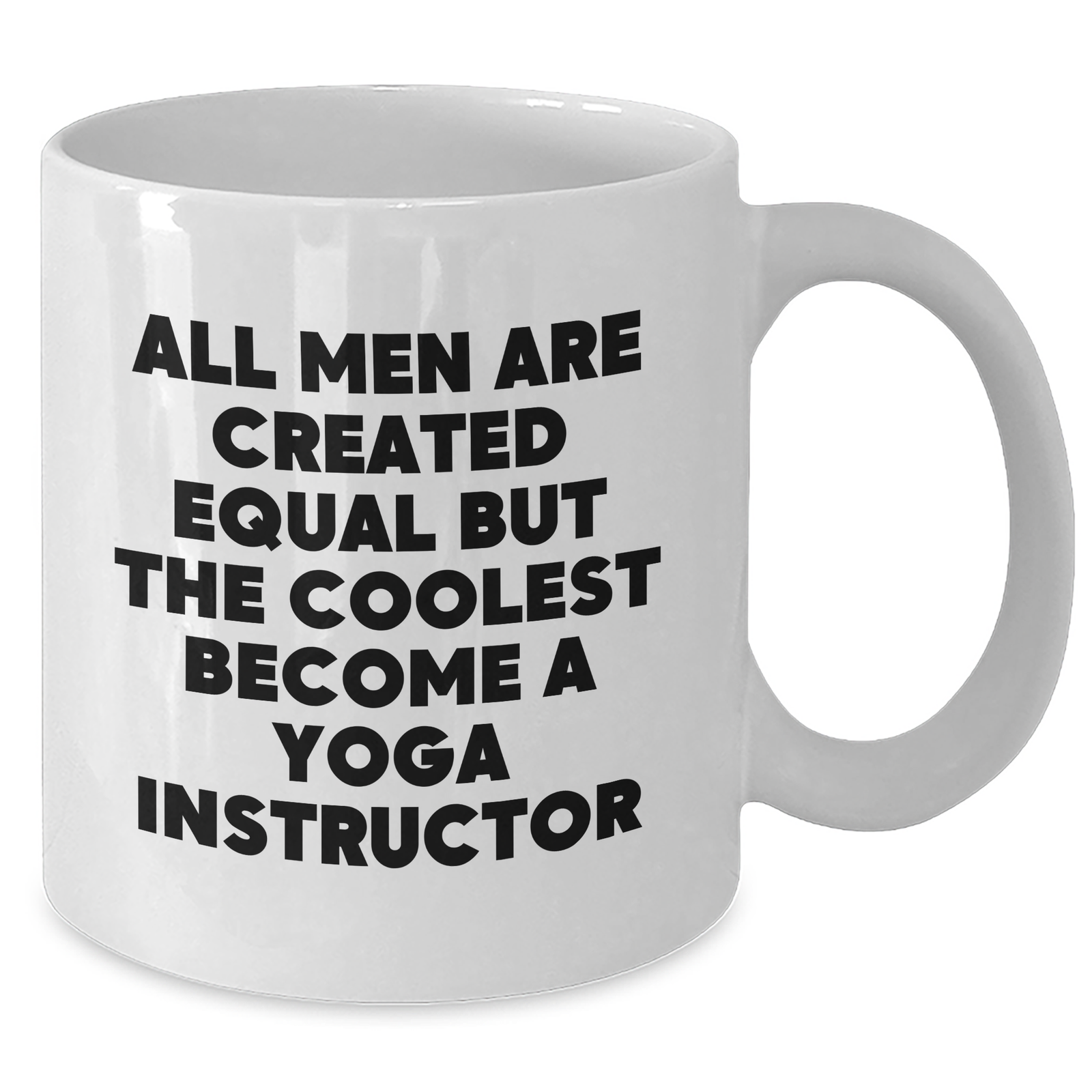 Funny Yoga Instructor Quotes Gifts from Men, Gifts for Yoga Instructor Moms on Mother's Day, White 11oz Coffee Mug - Additional